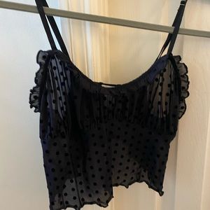 mesh black tank